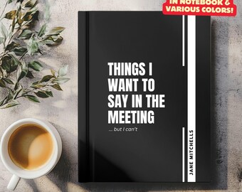 Cuaderno sarcástico para compañeros de trabajo, ideal para regalar, con frases divertidas para expresar mis deseos en el trabajo. Cuaderno de trabajo para agradecer a los empleados y a los supervisores. Regalo perfecto para el intercambio de regalos.