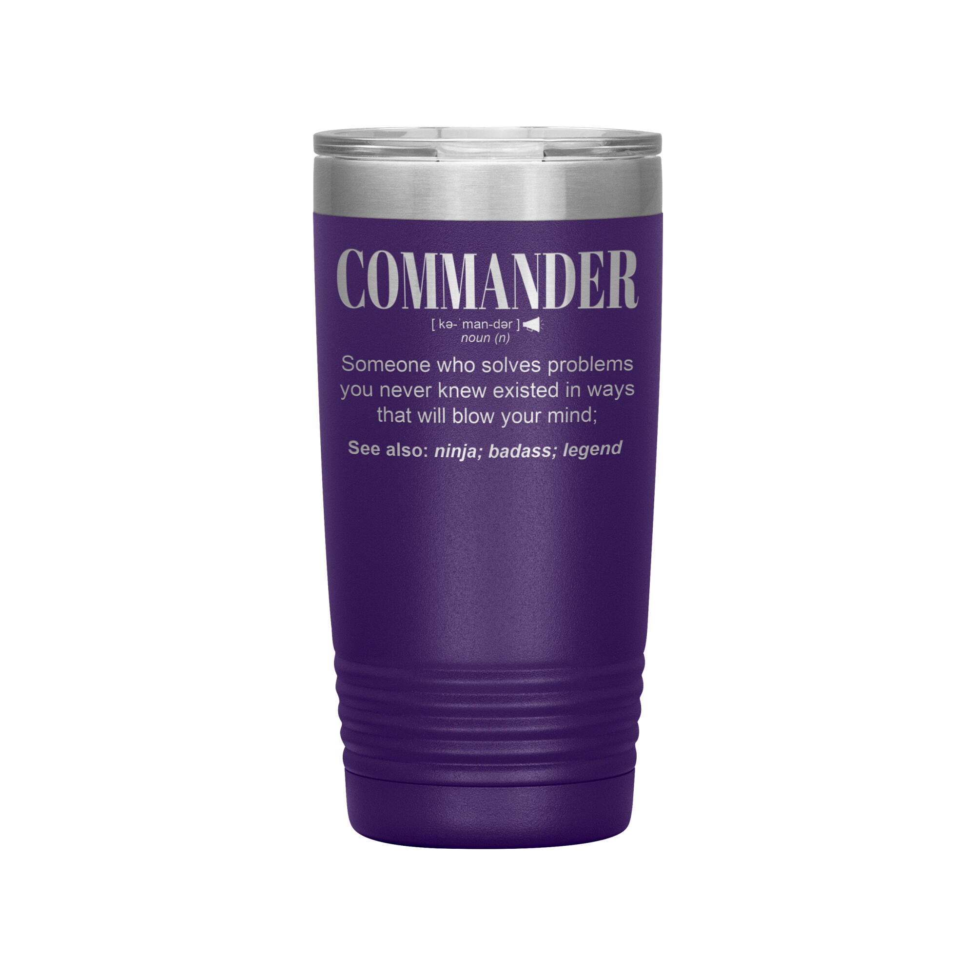 COMMANDER Gift Tumbler L Birthday Appreciation Christmas | Etsy
