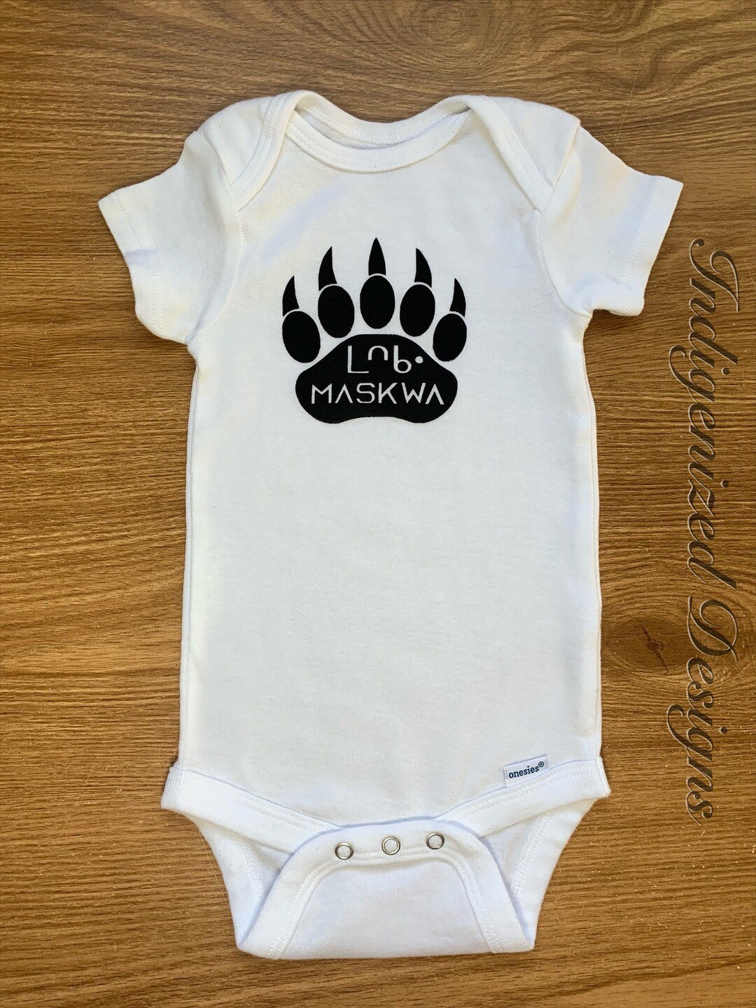 Baby Bear Onesie Indigenous Baby Onesie Baby Bodysuit Cree Baby Bear