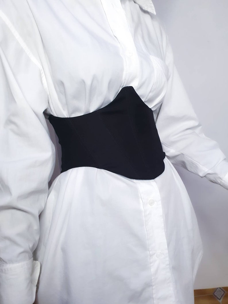 Under bust corset custom handmade corset belt waist cincher image 1