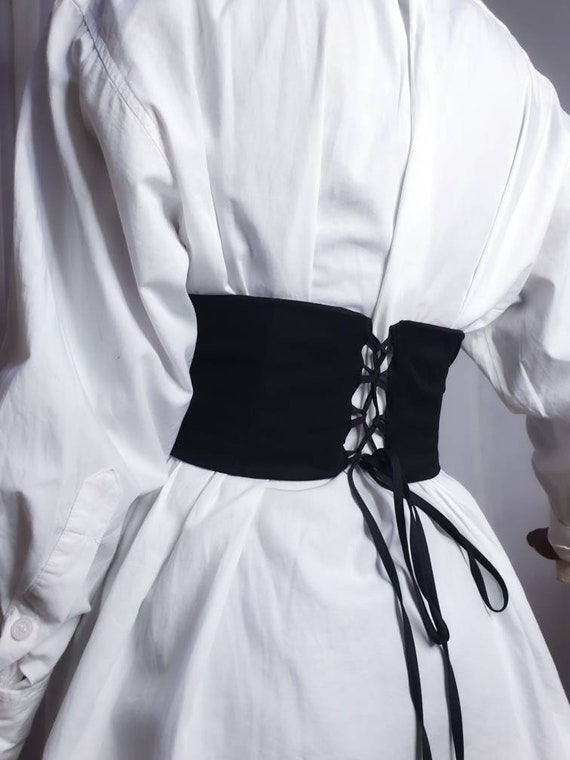 Corset belt waist cincher with busk - Custom order  –  Nemuro Corsets