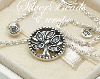 Sparkling Family Tree Necklace Pandora 2024 www.alhudapk