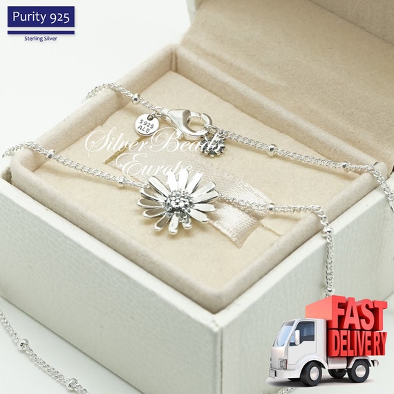 Pandora Pave Daisy Flower Collier 