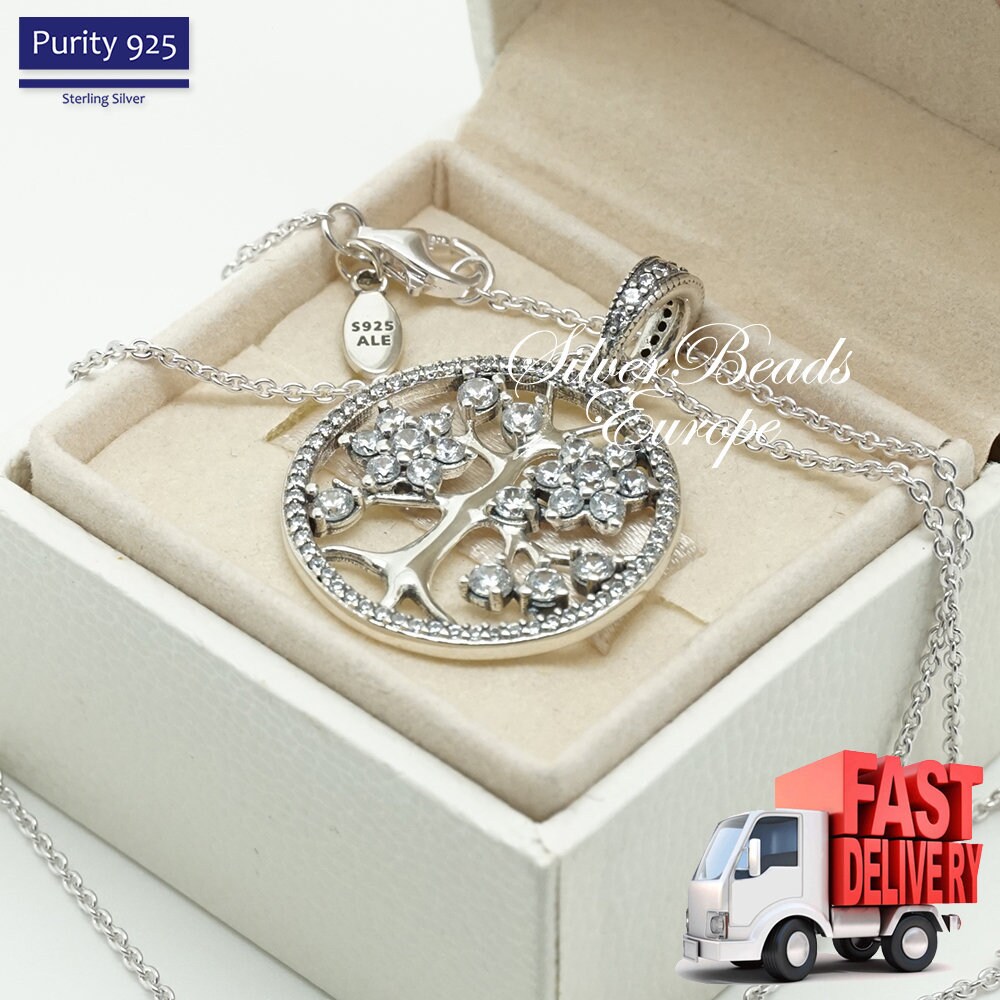 Pandora Sparkling Family Tree Necklace 