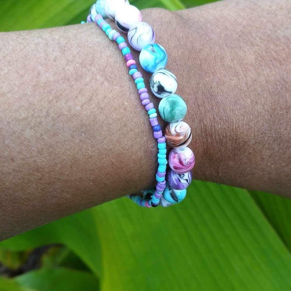Beaded Bracelets with or without charms