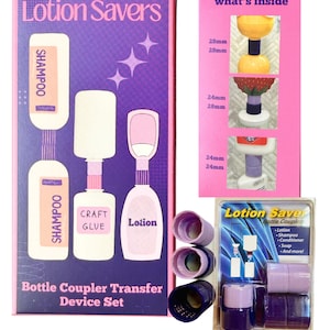 Lotion Saver Bottle Couplers Connectors Reduce Waste Teacher Gift Exchange Ideas Unique Money Saving Gift Cheap Stocking Stuffers Giftforher