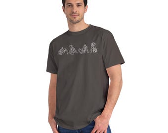 Organic Jiu Jitsu Shirt Jiu Jitsu Gift Soft Mens Jiujitsu Gifts OSS Shirt Grappling Figures Jiu Jitsu T-Shirt Christmas Giftformen