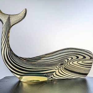 X-Large Abraham Palatnik Lucite Whale