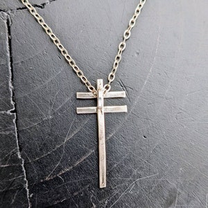 Sterling Silver Frightened Rabbit 2 Bar Cross - Etsy