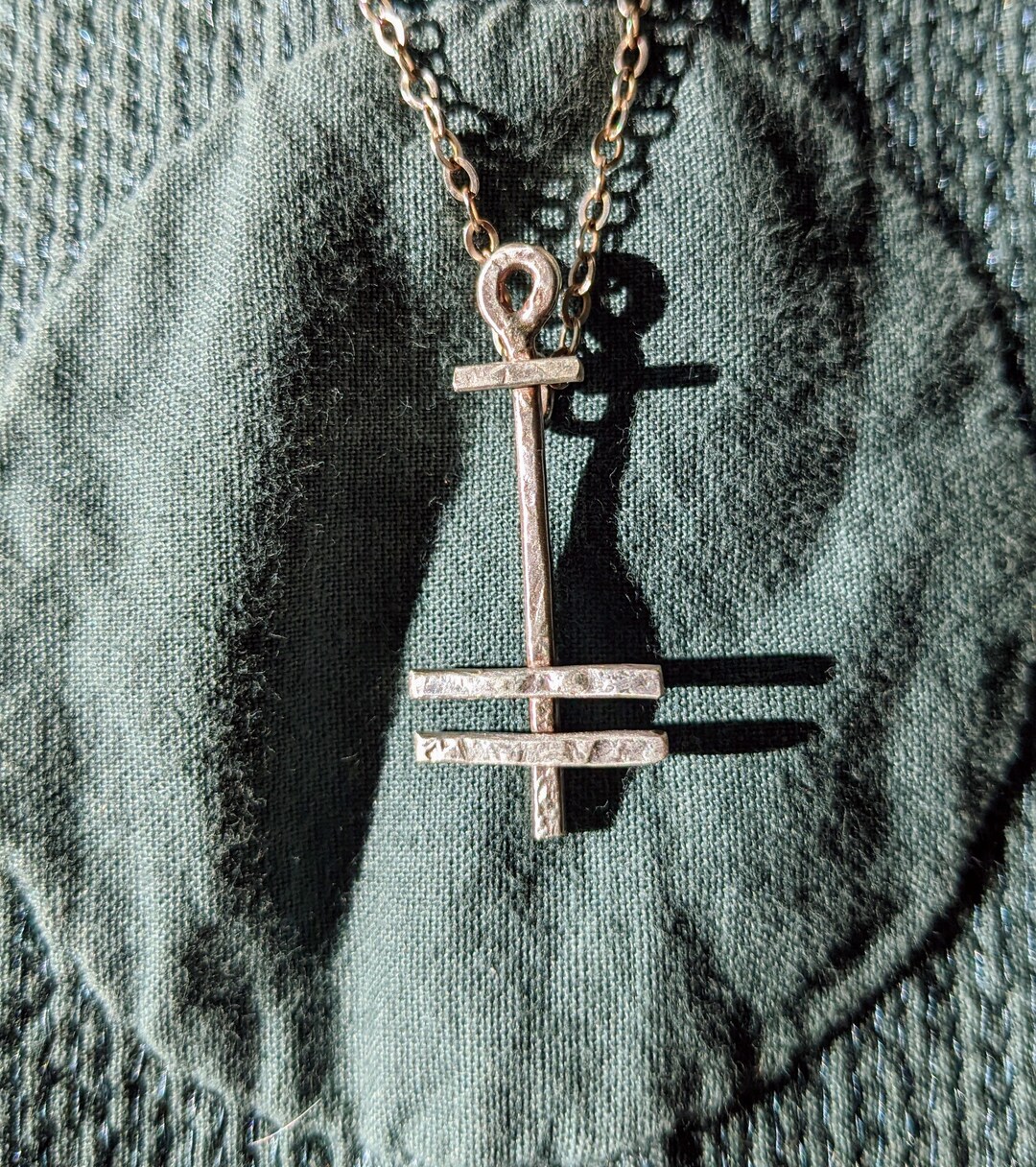 Sterling Silver Anchor Frightened Rabbit Cross - Etsy