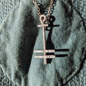 Sterling Silver Anchor Frightened Rabbit Cross