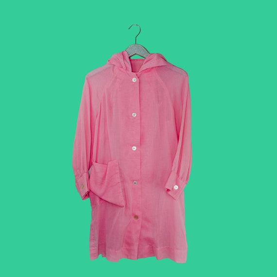 Pink vintage beach coverup with pocket! - image 1