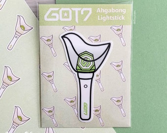 GOT7 Ahgabong/Lightstick Die-cut Sticker - IGOT7, Ahgase, KPop Lightstick - FREE Photo and Sticker with each purchase