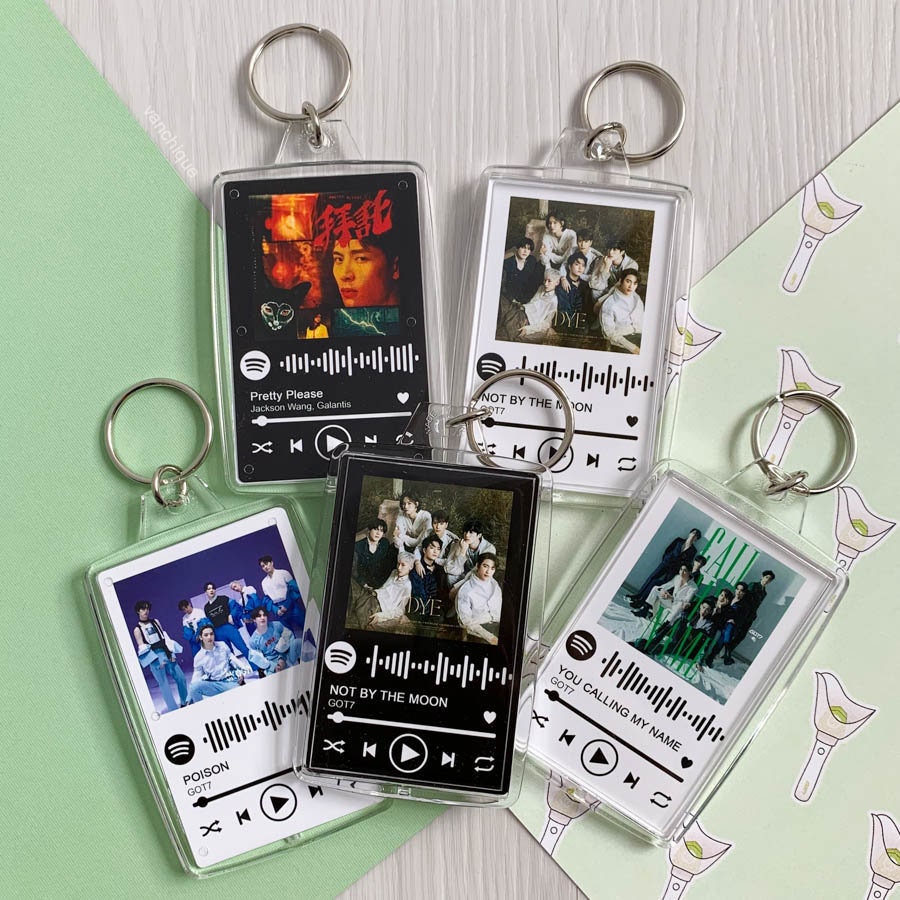 GOT7 Keychain GOT7 Spotify Code Song Keychain Custom Song