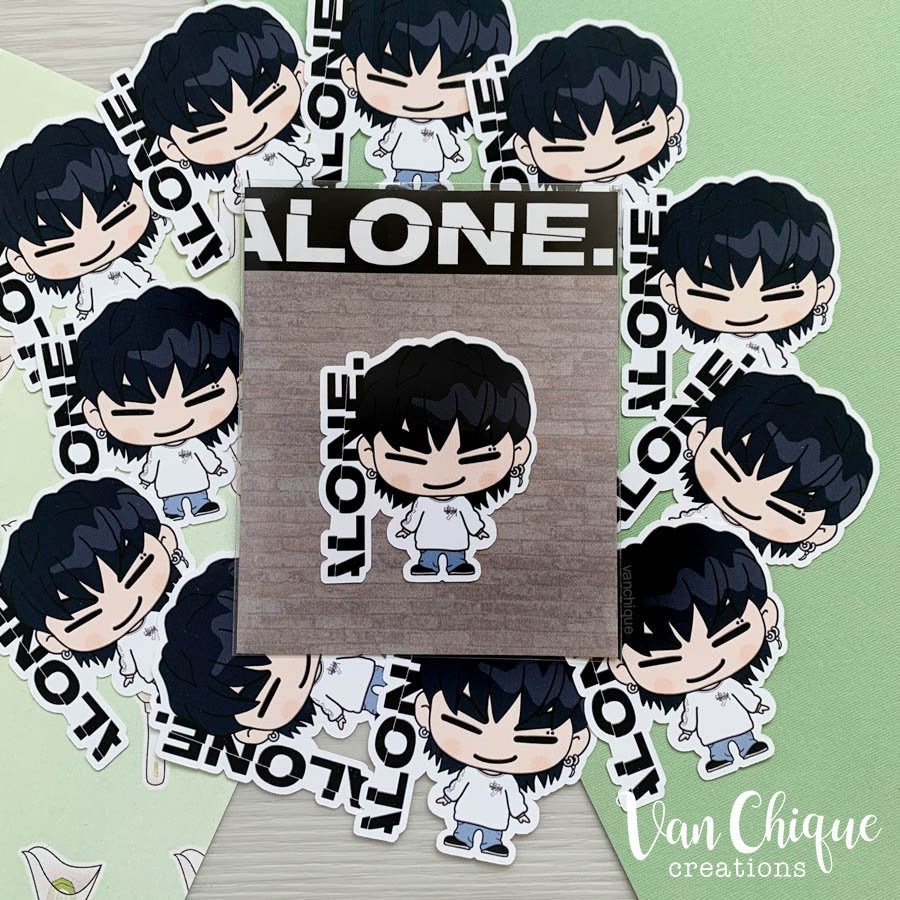 JB Def Alone Sticker | Gotoon JB Alone Die-Cut Weatherproof Sticker -…
