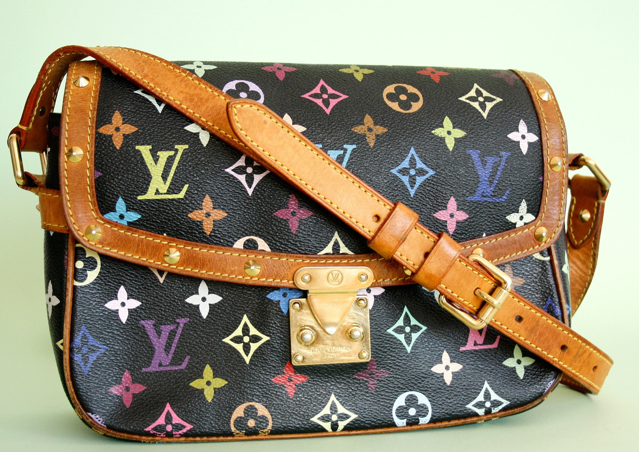 Louis Vuitton x Murakami Limited Edition Monogram Multicolor Sologne Bag,  2003 at 1stDibs