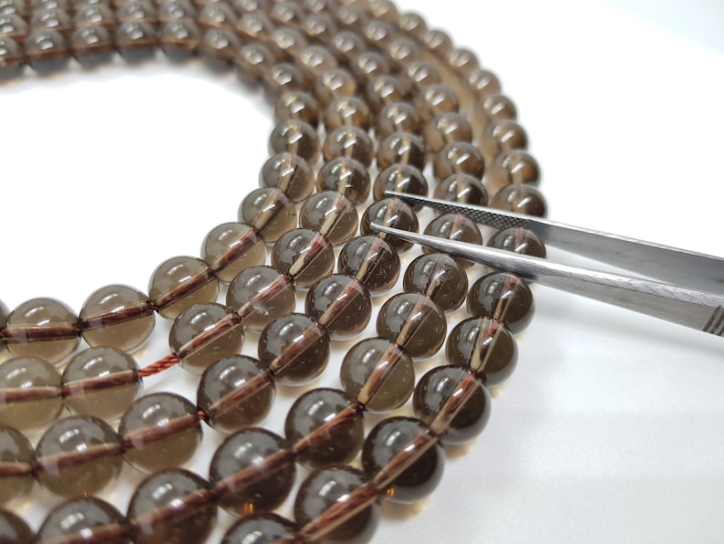 bracelet gemstones necklaces and jewelry.Christmas Gift Natural and beautiful AAA Quality Smokey quartz 4mm,6mm,8mm Beads