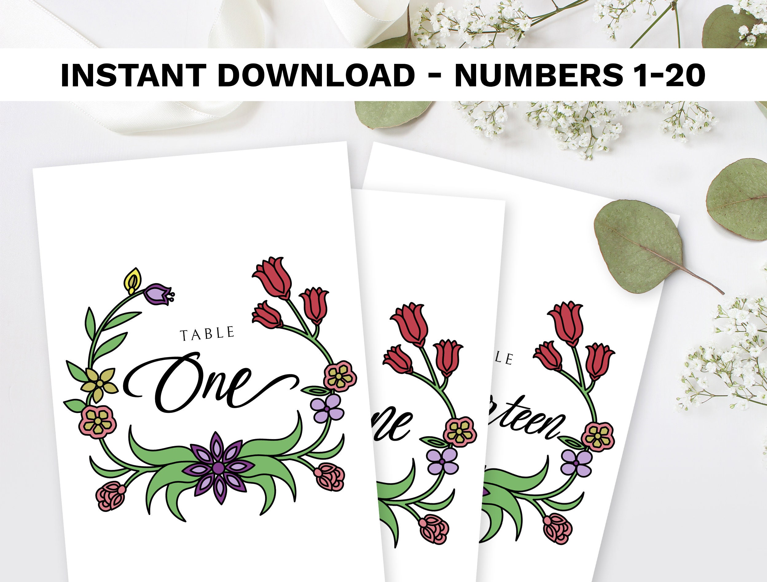 Native American Style Printable Table Numbers - Etsy