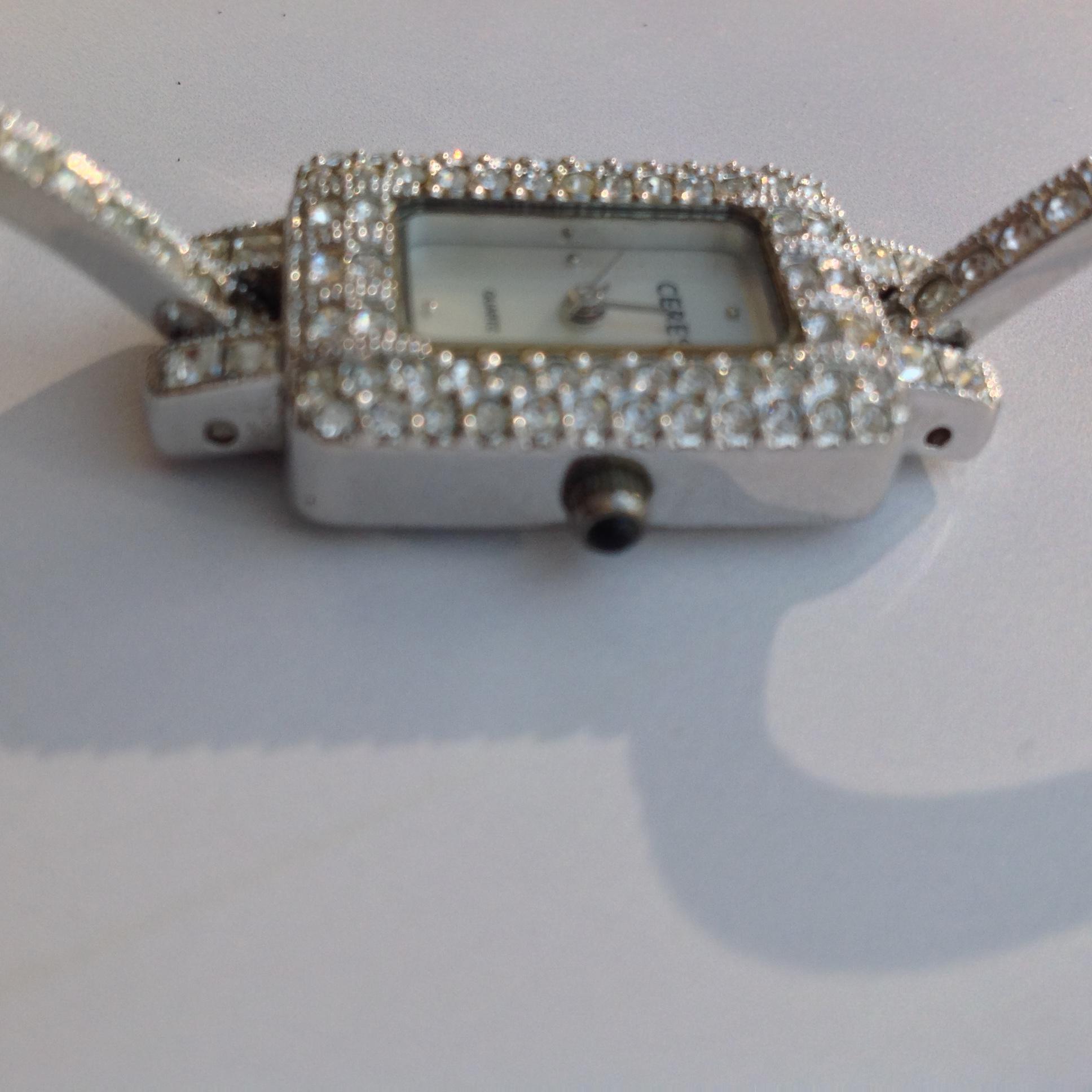 Ceres Ladies Watch Art Deco Tank Pave Crystal Bling - Etsy  display picture 1