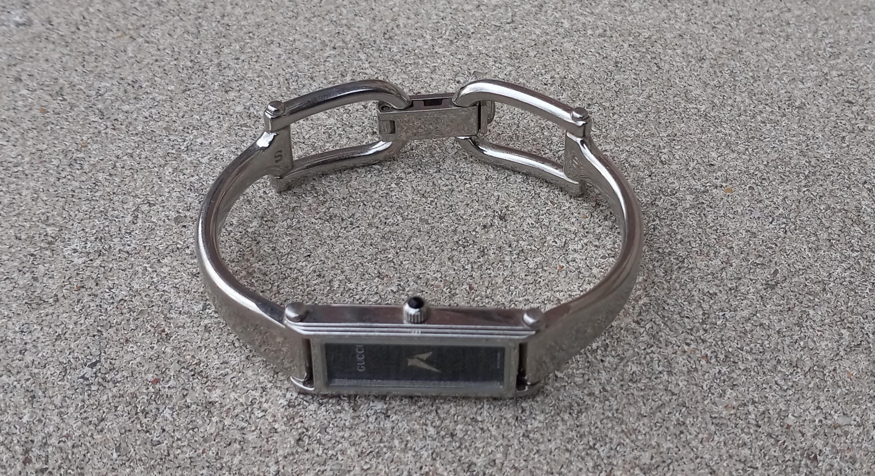 Gucci Silver & Black, Swiss Made, Quartz Ladies Watch GUCCI 3600J G Logo Square Women main image 4