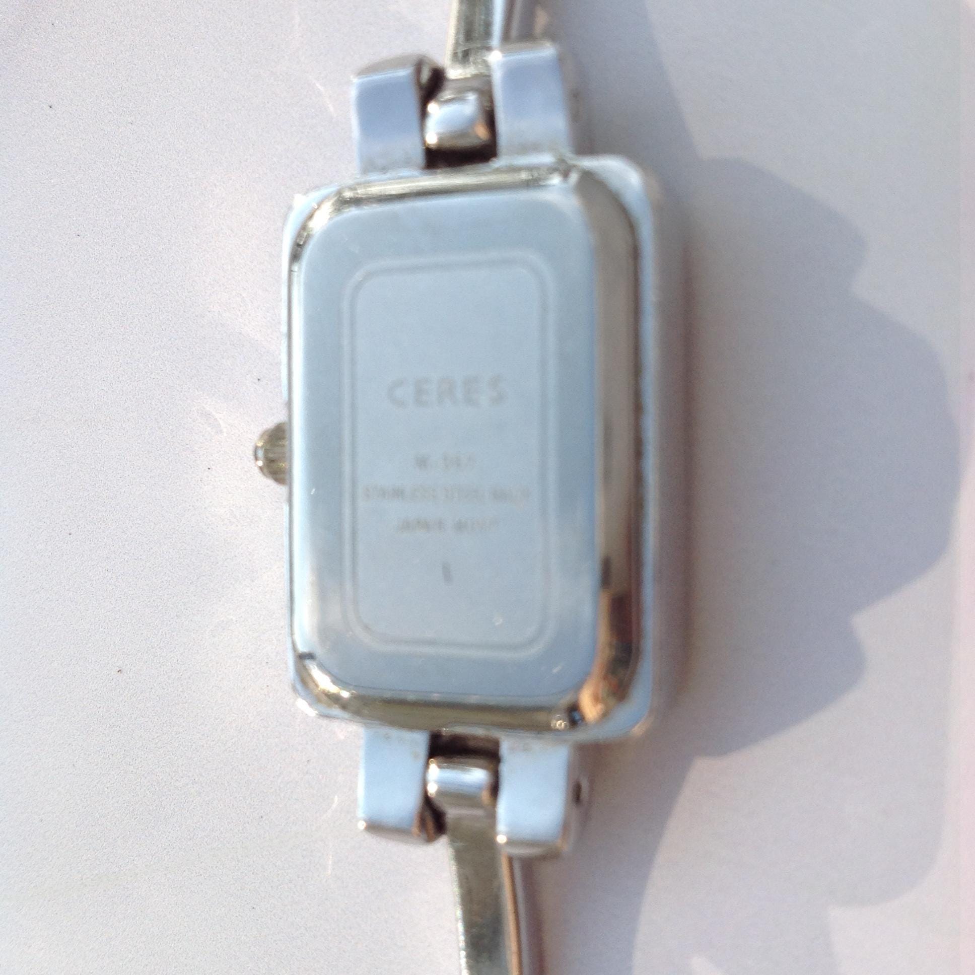 Ceres Ladies Watch Art Deco Tank Pave Crystal Bling - Etsy  display picture 3