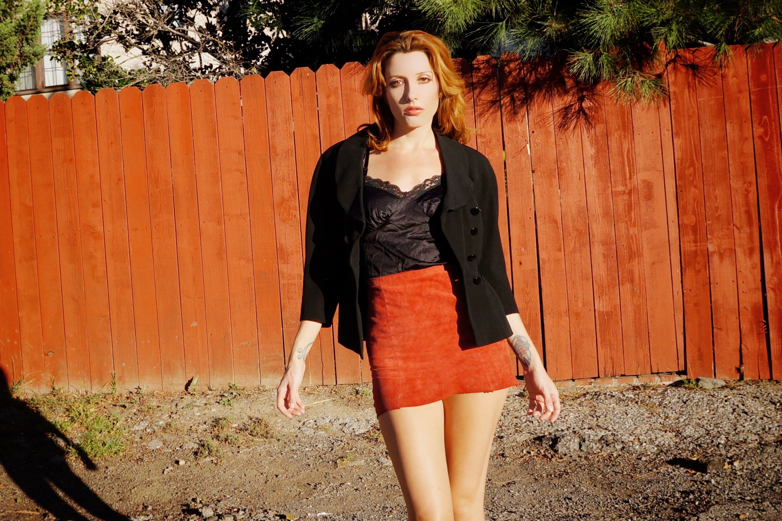 1940s Bacall Blazer - Red