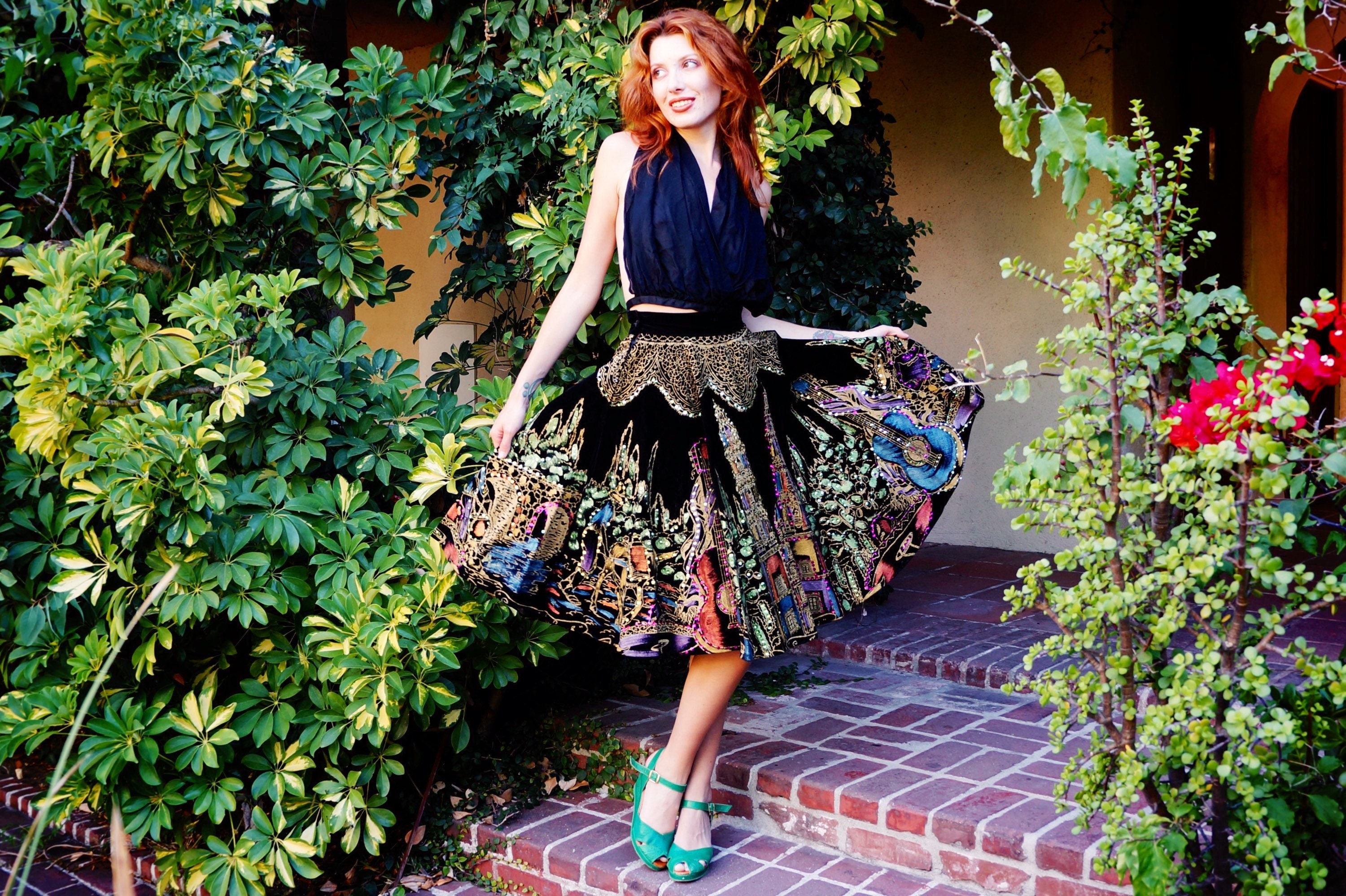 Mexican Folk Skirt - Etsy