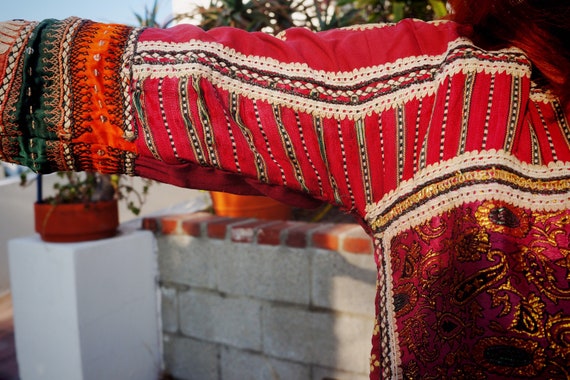 Antique Afghani Kuchi Tunic Choli Dress Ethnic Tr… - image 7
