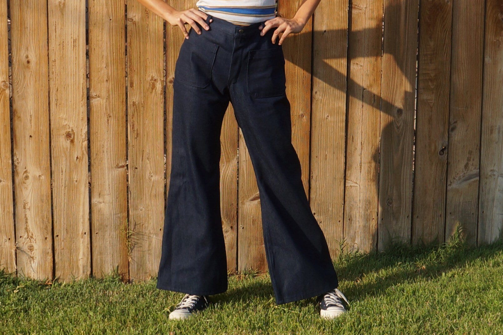 70s us navy 小気味よく denim sailor pants 巻きパンツ 70s us navy 小気味よく denim sailor pants 巻きパンツ