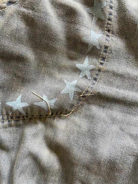 1970s Painted Star Bell Bottoms by Faded Glory / … - image 8