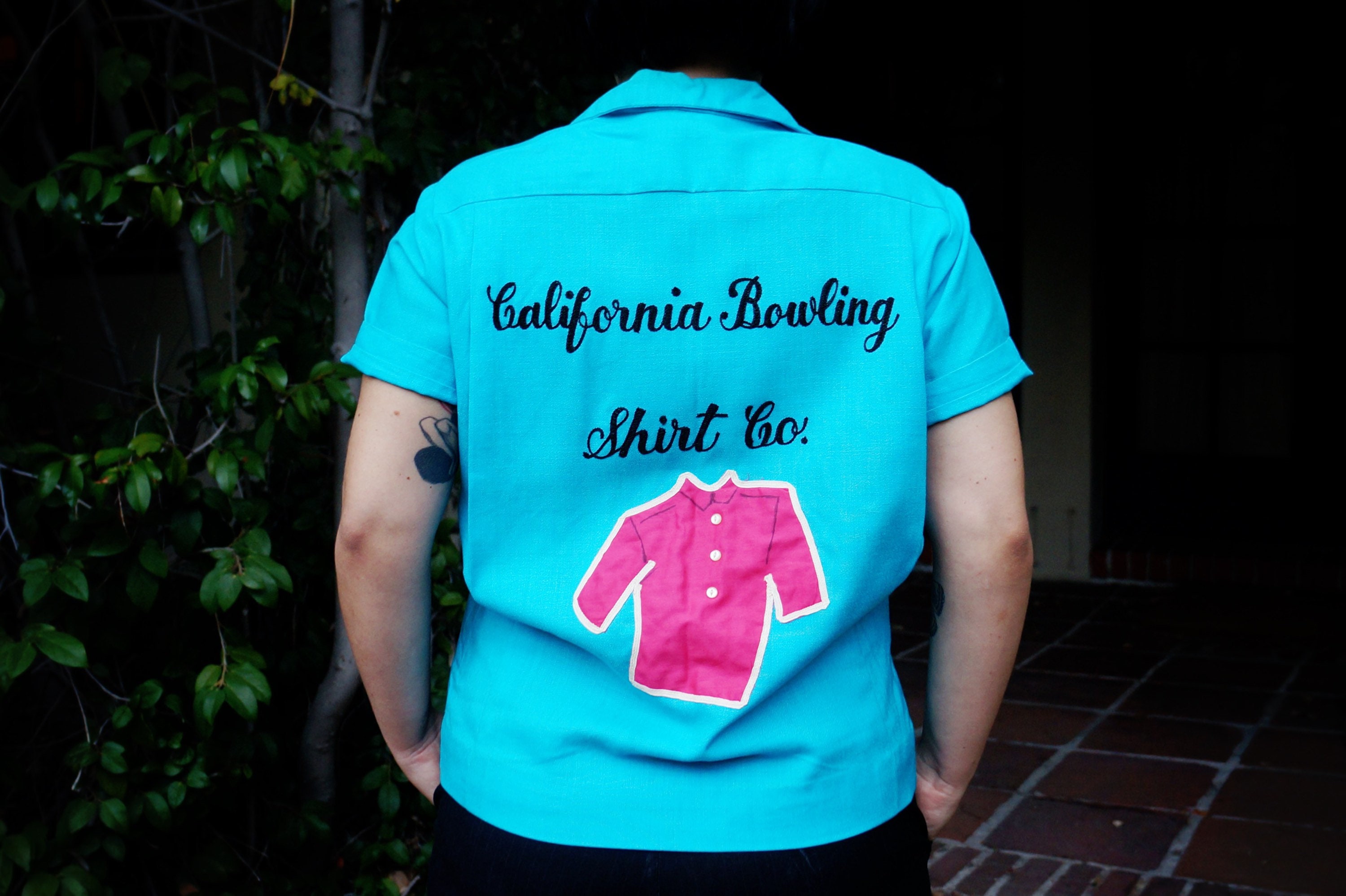 1950's VINTAGE 50's Orlon & Wool KNIT BOWLING SHIRT