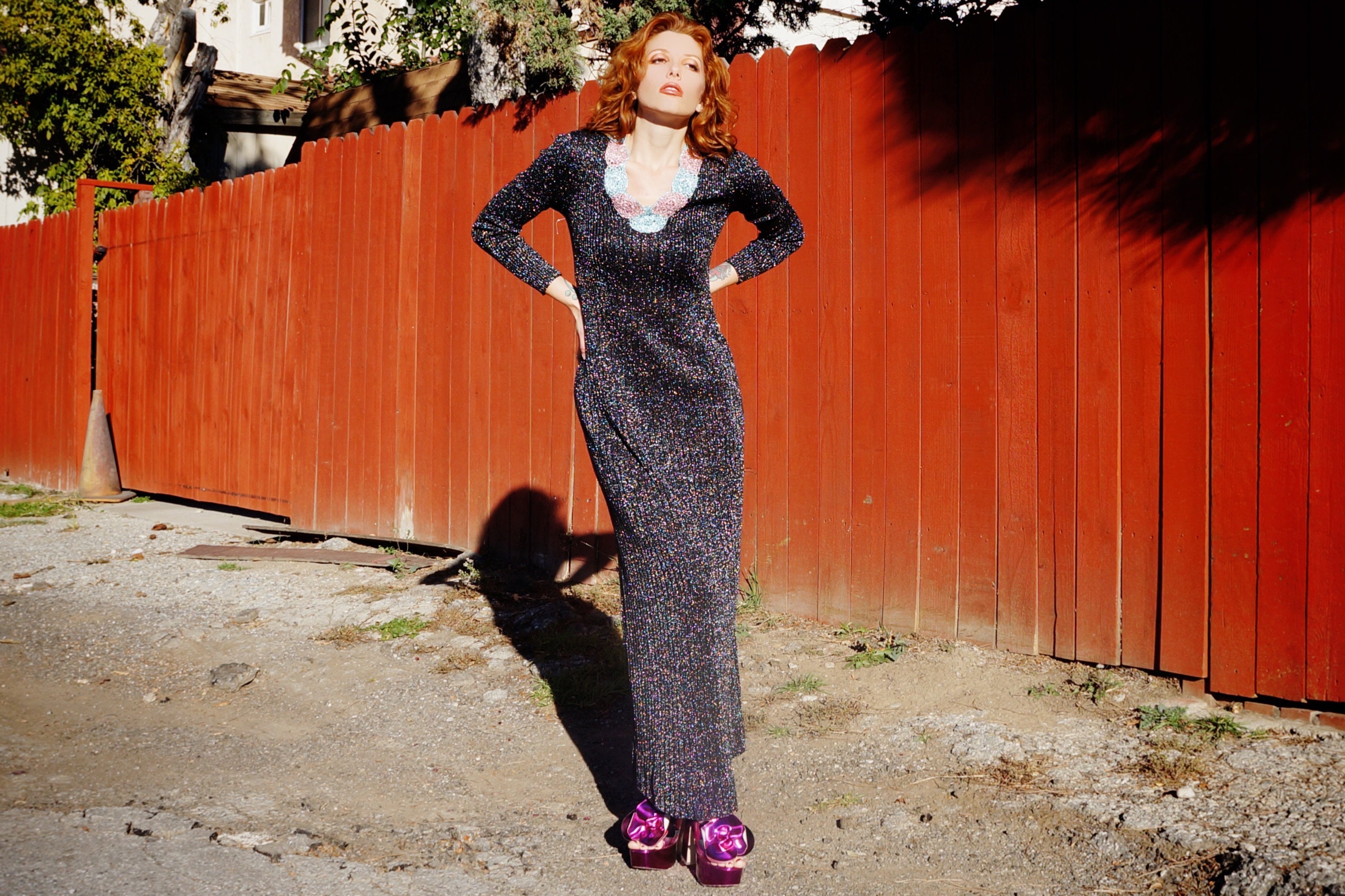 70s Metallic Dress - Etsy 70s Metallic Dress - Etsy