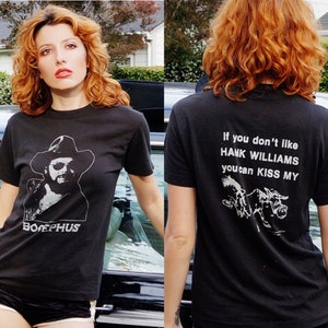 1980s Hank Williams II Shirt / Bocephus Shirt / Vintage Country Music Shirt / Vintage Hank Williams Shirt