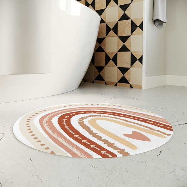 Round Bath Mat Etsy