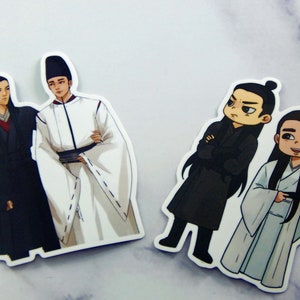 El Maestro Yin-Yang Sueño de la Eternidad Conjunto de 2 pegatinas Boya Qingming Onmyoji BL Pegatinas Yaoi Pegatinas