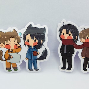 The Betrayal Knows My Name Uraboku Uragiri wa Boku Nameo wo Shitteiru Yuki Giou Luka Crosszeria BL Anime Manga Stickers 3 Pack
