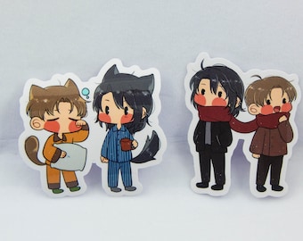 The Betrayal Knows My Name Uraboku Uragiri wa Boku Nameo wo Shitteiru Yuki Giou Luka Crosszeria BL Anime Manga Stickers 3 Pack