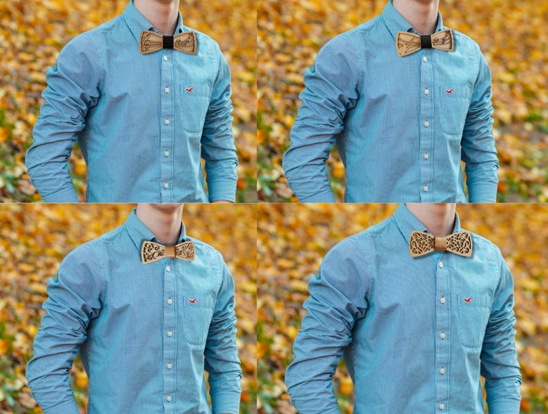 Wooden bow tie image 8