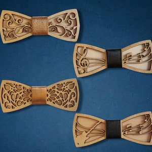 Wooden bow tie image 7