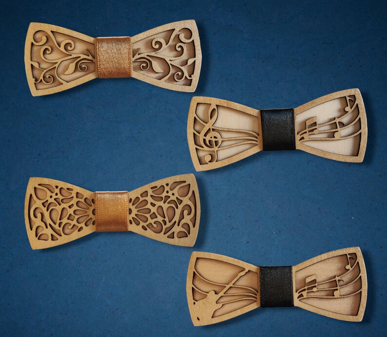 Wooden bow tie image 7