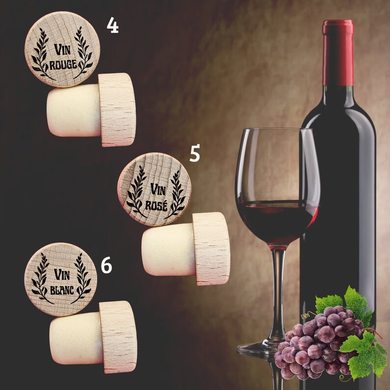 Wooden wine cork image 3