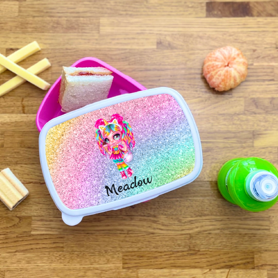 Girly Character Lunch Box Personalised Kids Pack Lunch Box - Etsy