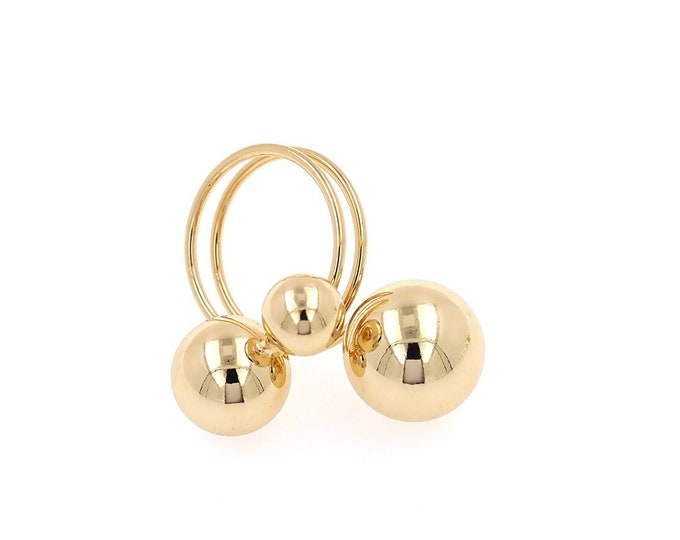 Gold Dainty Ball Ring,18K Gold Filled Ball Ring,Simple Ring,Gift for Her