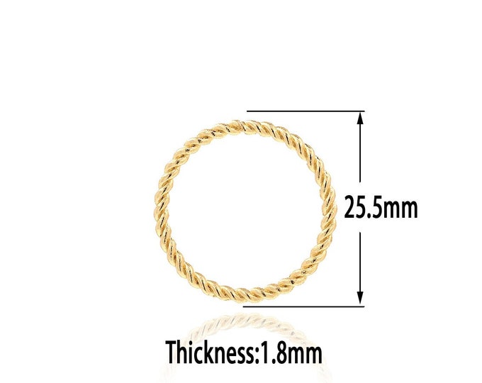 18K Gold Filled Plated Open Jump Rings,Gold Jump Rings, Open Ring,DIY Bracelet Necklace Earrings Jewelry Making