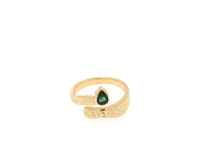 18K Gold Filled Turquoise ring,  Gold Open Ring, Minimalist Ring,Dainty Ring,Gift for Her