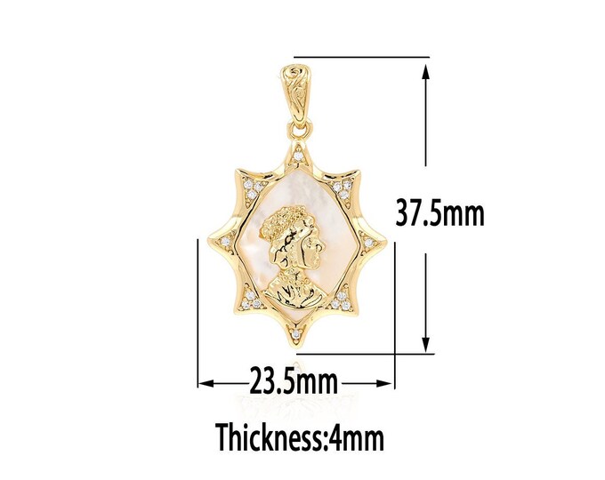 18K Gold Filled Mom Pendant,Gold Mom Charms, Minimalist Charm Bracelet Necklace for DIY Jewelry Making Supply