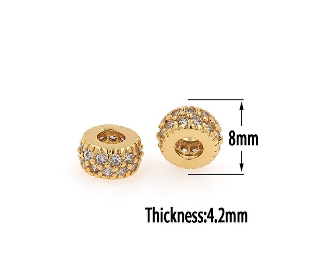 18K Gold Filled Tube Beads Tube Beads,Gold Tube Beads,Spacer Beads, DIY Gold Jewelry Making
