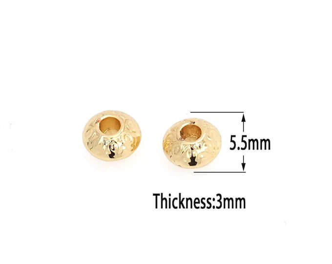 18K Gold Filled Ball Beads ,Ball Beads,Gold Ball Beads,DIY Gold Jewelry Making
