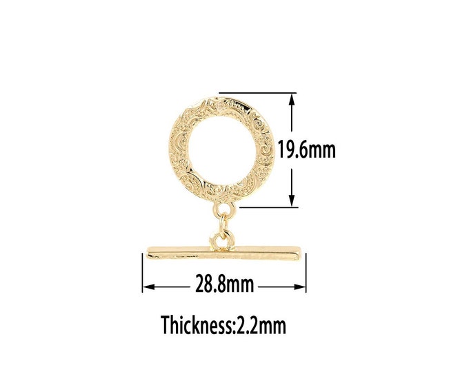 18K Gold FilledOT Clasp, Necklace Clasp, Bracelet Clasp, Jewelry Clasp, Bracelet Necklace for DIY Jewelry Making Supply