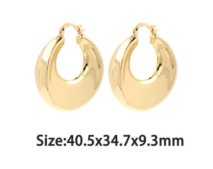 1 pair 18K Gold Filled Minimalist Earrings,Gold Dainty Earring,Simple Earrings,Gift for Her